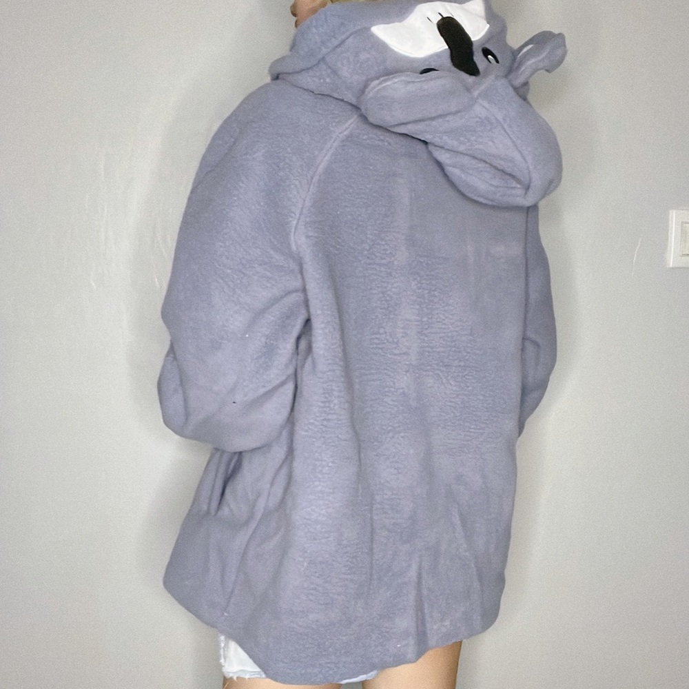 BRAND NEW! Purple blue sweater with cute bear on the hood - Picture 6 of 10